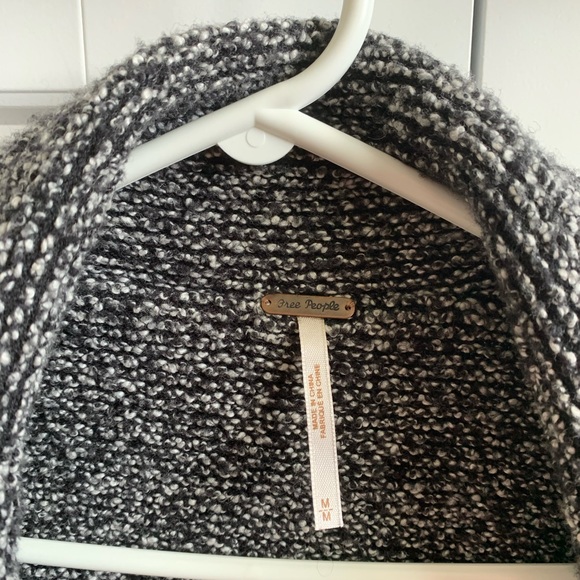 FREE PEOPLE Slouchy Knit Salt Pepper Jacket - Picture 5 of 12